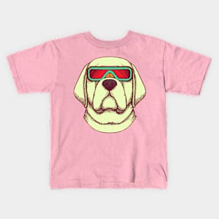 Retrofuturism Labrador Dog Lover Retriever Kids T-Shirt